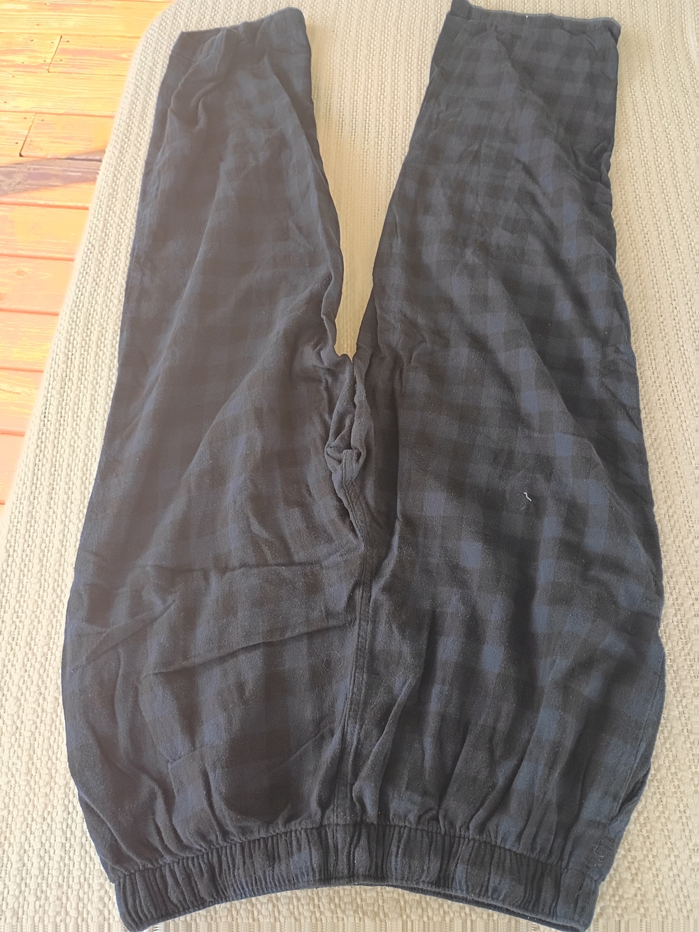Joe Boxer Black Plaid Jogger Pants